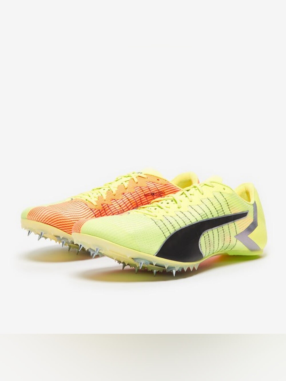 Puma Sprint Track Spikes in Neon Yellow & Orange